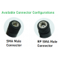 865MHz 9dBi Rubber Duck Antenna With SMA Male Movable Connector