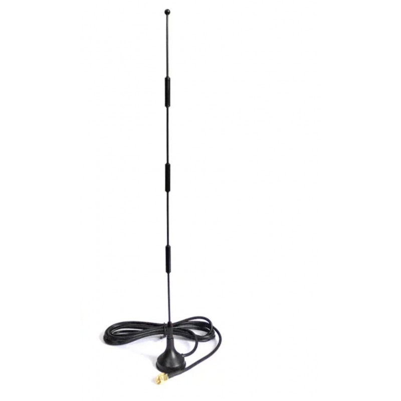 4G 15dBi Spring Magnetic Antenna With RG174 Cable (L-3Mtr) + SMA Male St. Connector
