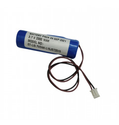 3.7V 2000mAh Li-ion Battery with BMS & 2 Pin Connector (15CM)