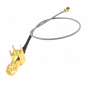 SMA Female Right Angle PCB Mount Connector With 1.13mm Cable (L-10CM) + UFL Connector SMA Female Right Angle PCB Mount Connector With 1.13mm Cable (L-10CM) + UFL Connector