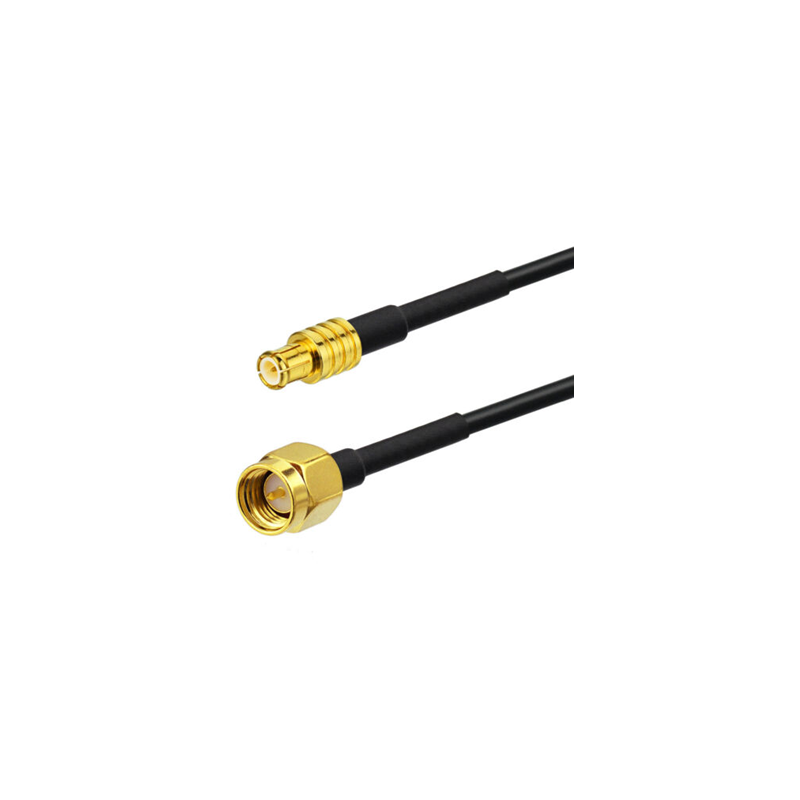 MCX Male St. Connector With RG174 Cable (L-1Mtr) + SMA Male St. Connector MCX Male St. Connector With RG174 Cable (L-1Mtr) + SMA Male St. Connector