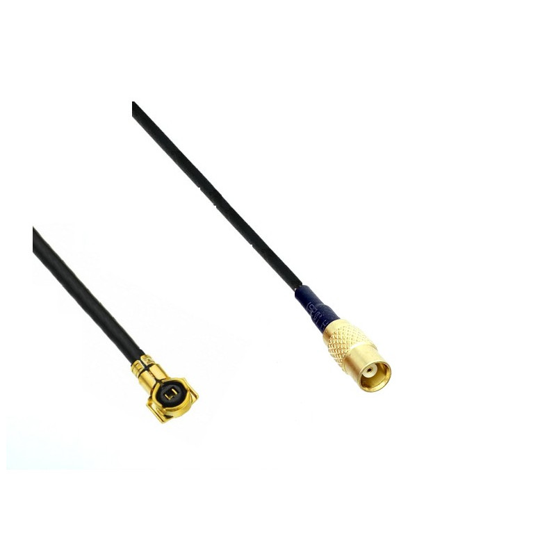 UFL Connector With 1.13 mm Cable (L-15CM) + MCX Female St. Connector UFL Connector With 1.13 mm Cable (L-15CM) + MCX Female St. Connector