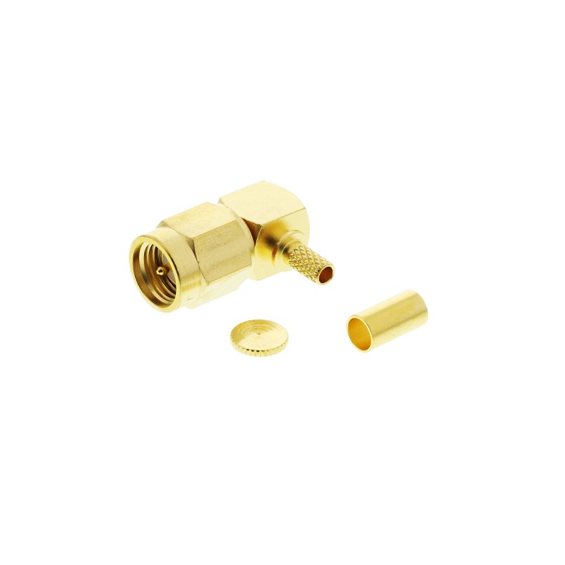 SMA Male R/A Connector for HLF100 Cable SMA Male R/A Connector for HLF100 Cable