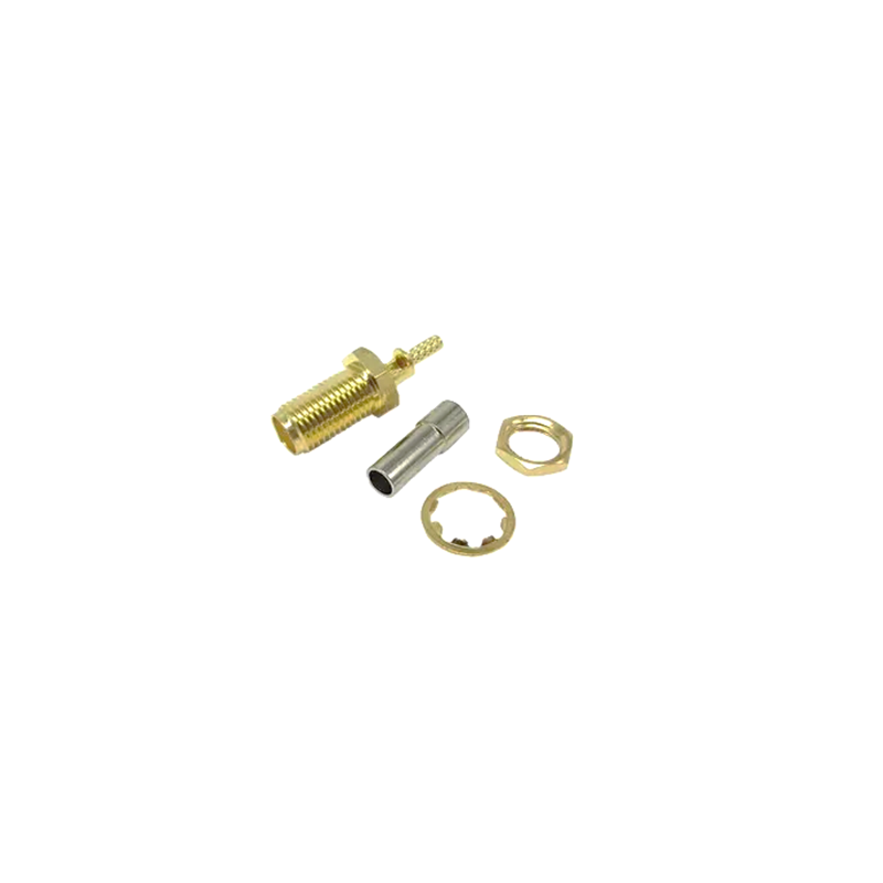 SMA (F) B/H Connector for RG316 Cable with Sky Window G/P SMA (F) B/H Connector for RG316 Cable with Sky Window G/P