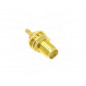 RP SMA (F) B/H St. Connector for 1.13mm Cable