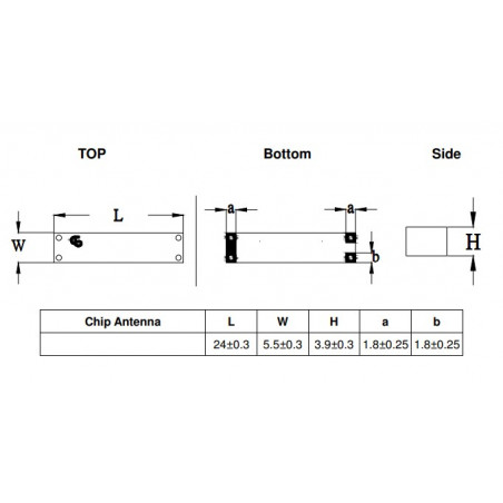 2G/3G/4G Surface Mount Antenna