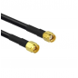 RP SMA Male St. Connector With RG58 Cable (L-1Mtr) + SMA Male St. Connector RP SMA Male St. Connector With RG58 Cable (L-1Mtr) + SMA Male St. Connector