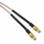 MCX Male St. Connector With RG142 Cable (L-3Mtr) + MCX Male St. Connector