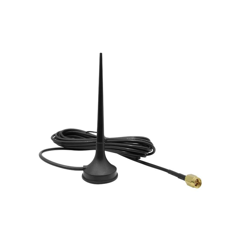 3G 3dBi Rubber Magnetic Antenna With RG174 Cable (L-3Mtr) + SMA Male St. Connector 3G 3dBi Rubber Magnetic Antenna With RG174 Cable (L-3Mtr) + SMA Male St. Connector