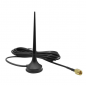3G 3dBi Rubber Magnetic Antenna With RG174 Cable (L-3Mtr) + SMA Male St. Connector 3G 3dBi Rubber Magnetic Antenna With RG174 Cable (L-3Mtr) + SMA Male St. Connector