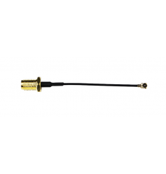 SMA Female Bulkhead St. Connector With RG0.81mm Cable (L-15CM) + MHF4 Connector