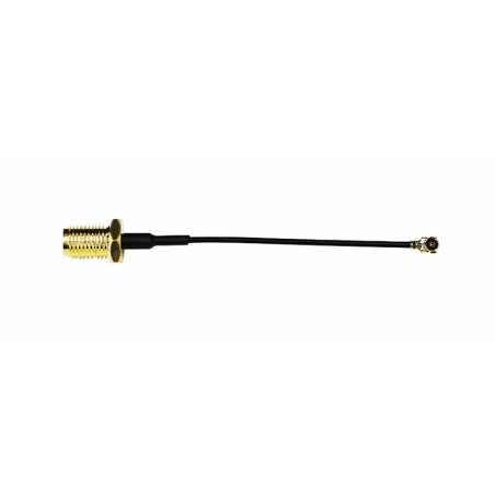 SMA Female Bulkhead St. Connector With RG0.81mm Cable (L-15CM) + MHF4 Connector