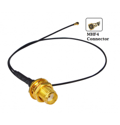 SMA Female Bulkhead St. Connector With RG0.81mm Cable (L-15CM) + MHF4 Connector