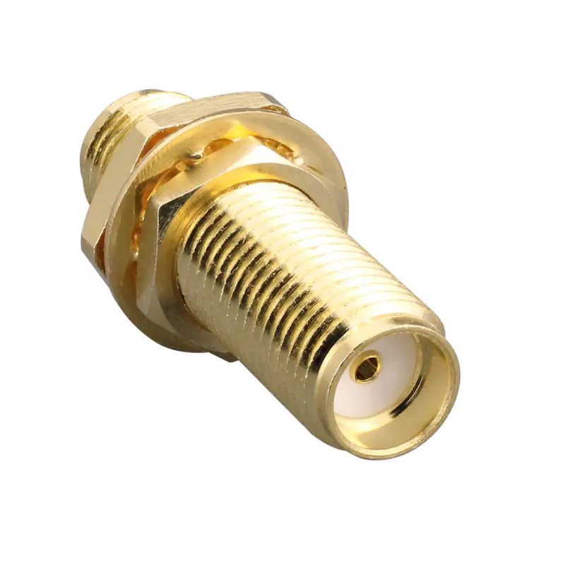 SMA Female To SMA Female Bulkhead RF Adapter SMA Female To SMA Female Bulkhead RF Adapter