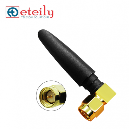 3G 2.5dBi Rubber Duck Antenna With SMA Male R/A Connector