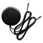 GPS + GSM Combo Magnetic Antenna With RG174 Cable (L-3Mtr) + 2*SMA Male St. Connector (80mm) GPS + GSM Combo Magnetic Antenna With RG174 Cable (L-3Mtr) + 2*SMA Male St. Connector (80mm)