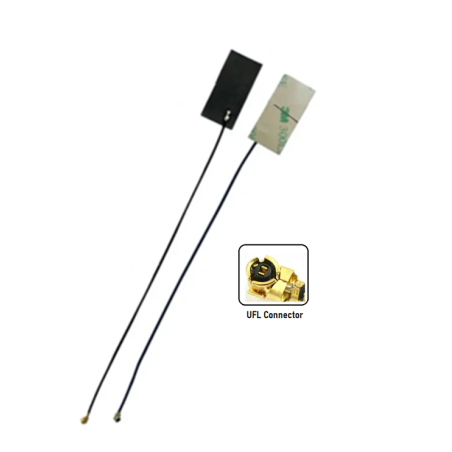 GPS Flexible PCB Antenna with 1.13mm Black Cable (L-10CM) + UFL Connector