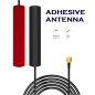 GSM 4dBi Adhesive Sticker Antenna With RG174 Cable (L-3Mtr) + SMA Male St. Connector GSM 4dBi Adhesive Sticker Antenna With RG174 Cable (L-3Mtr) + SMA Male St. Connector