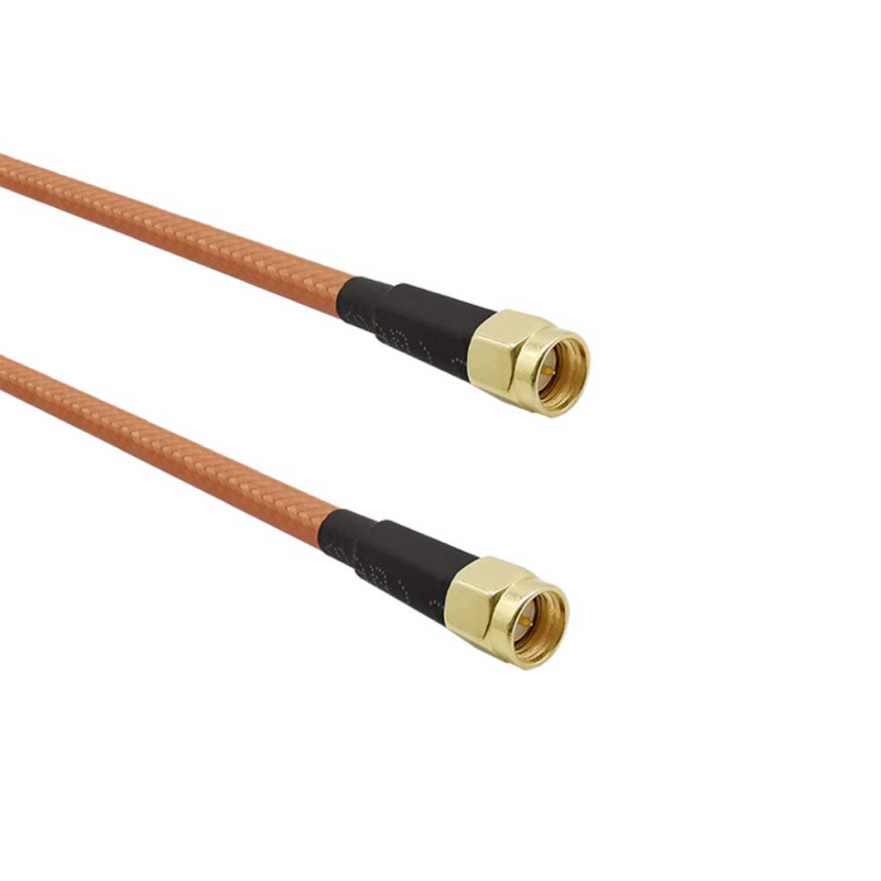 SMA Male St. Connector With RG142 Cable (L-3Mtr) + RP SMA Male St. Connector SMA Male St. Connector With RG142 Cable (L-3Mtr) + RP SMA Male St. Connector