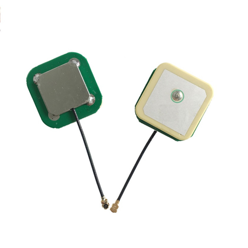 GPS/GLONASS L1+L2 Active Ceramic Patch Antenna With 1.13mm Cable (L -10CM) + UFL (25*25mm) GPS/GLONASS L1+L2 Active Ceramic Patch Antenna With 1.13mm Cable (L -10CM) + UFL (25*25mm)