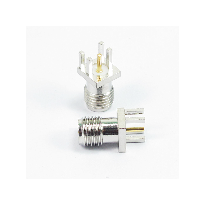 SMA (F) St. Edge PCB Mount Connector (NICKEL PLATED)