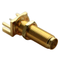 SMA (F) B/H Edge PCB Mount 17.5mm TEFLON Connector