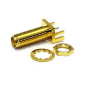 SMA Female Edge PCB Mount 12mm Threading with nut & Washer SMA Female Edge PCB Mount 12mm Threading with nut & Washer