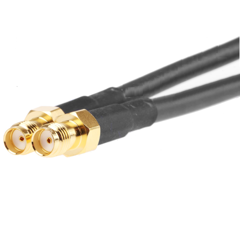 SMA Female St. Connector With RG58 Cable (L-5 Mtr) + SMA Female St. Connector SMA Female St. Connector With RG58 Cable (L-5 Mtr) + SMA Female St. Connector