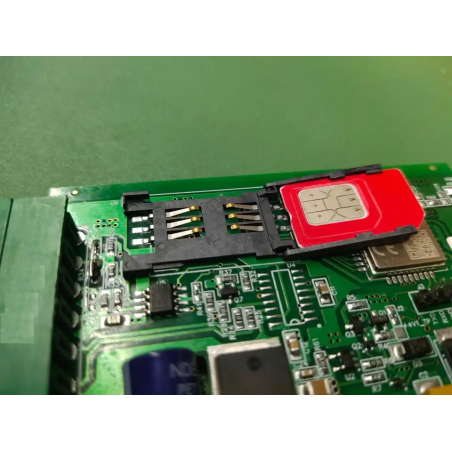 SIM Card Connector Flip Type 6 Pin Plastic Body