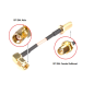 RP SMA Female Bulkhead St. Connector With RG316 Cable (L–2Mtr) + RP SMA Male Right Angle Connector RP SMA Female Bulkhead St. Connector With RG316 Cable (L–2Mtr) + RP SMA Male Right Angle Connector