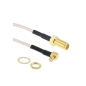 SMA Female Bulkhead St. Connector With RG316 Cable (L-5Mtr) + MCX Male Right Angle Connector SMA Female Bulkhead St. Connector With RG316 Cable (L-5Mtr) + MCX Male Right Angle Connector