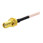 SMA Female Bulkhead St. Connector With RG316 Cable (L-10CM) + Open End SMA Female Bulkhead St. Connector With RG316 Cable (L-10CM) + Open End