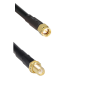 SMA Female Bulkhead St. Connector With RG58 Cable (L-60CM) + SMA Male St. Connector SMA Female Bulkhead St. Connector With RG58 Cable (L-60CM) + SMA Male St. Connector
