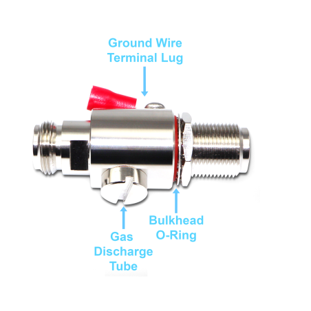 N (F) BH St. to N (F) St. Adapter with Lightning Arrestor