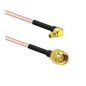 SMA Male St. Connector With RG316 Cable (L-3Mtr) + MMCX Male Right Angle Connector SMA Male St. Connector With RG316 Cable (L-3Mtr) + MMCX Male Right Angle Connector