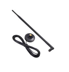 2.4GHz 9dBi Rubber Magnetic Antenna With RG174 Cable (L-3Mtr) + RP SMA Male St. Connector