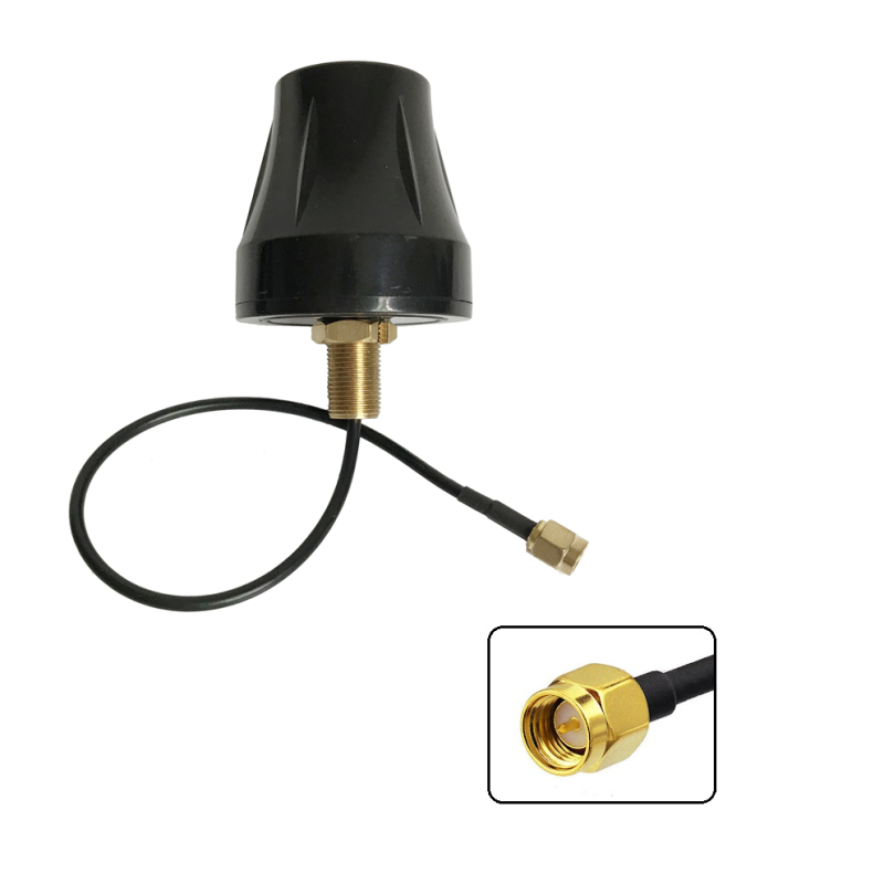868MHz 5dBi Screw Mount Cup Shape Antenna With RG174 Cable (L-1Mtr) + SMA Male St. Connector 868MHz 5dBi Screw Mount Cup Shape Antenna With RG174 Cable (L-1Mtr) + SMA Male St. Connector