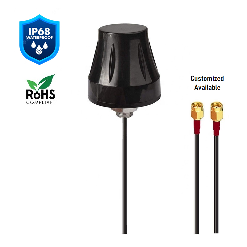 GLONASS Screw Mount Cup Shape Antenna With RG174 (L-3Mtr) Cable + SMA Male St. Connector GLONASS Screw Mount Cup Shape Antenna With RG174 (L-3Mtr) Cable + SMA Male St. Connector