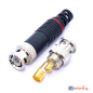 BNC (M) St. Spring Type Connector Black Body for CCTV Cable