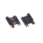 SIM Card Connector 8 Pin Push Type Yellow Button Plastic body CT