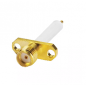 SMA Female Straight 2 Hole Panel Mount Connector with 16mm Teflon SMA Female Straight 2 Hole Panel Mount Connector with 16mm Teflon