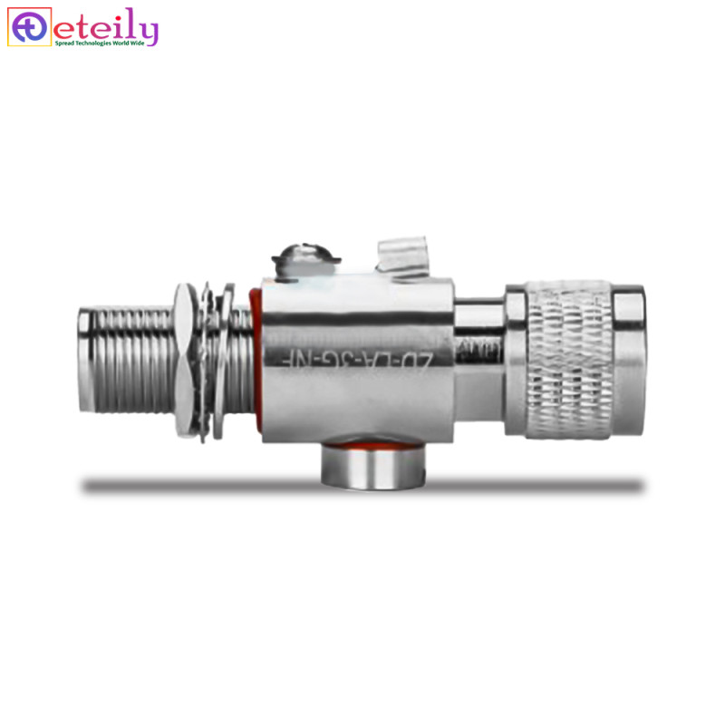 ETEILY Brand Lightning Arrestor N Male to N Female Coaxial Lightning Surge Protector Protection ETEILY Brand Lightning Arrestor N Male to N Female Coaxial Lightning Surge Protector Protection