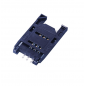 SIM Card Connector Flip Type 6 Pin Plastic Body