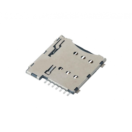 Micro SIM Card 7 Pin Connector Push Type Metal Body AT