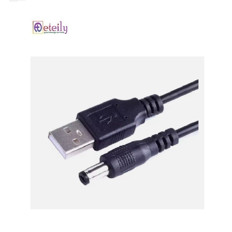 Eteily USB 2.0 Male Power Cables Female A 2.0 to DC 5.5*2.1 Power Cords DC Cable Assemblies Eteily USB 2.0 Male Power Cables Female A 2.0 to DC 5.5*2.1 Power Cords DC Cable Assemblies