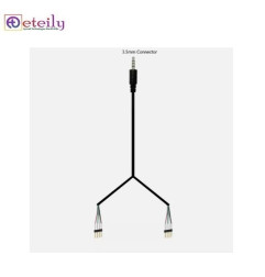 ETEILY 3.5mm TRRS Audio DC Jack Cable Assembly to 2.54mm Pitch Pin Header Dc Charging Cable Wire Harnesses