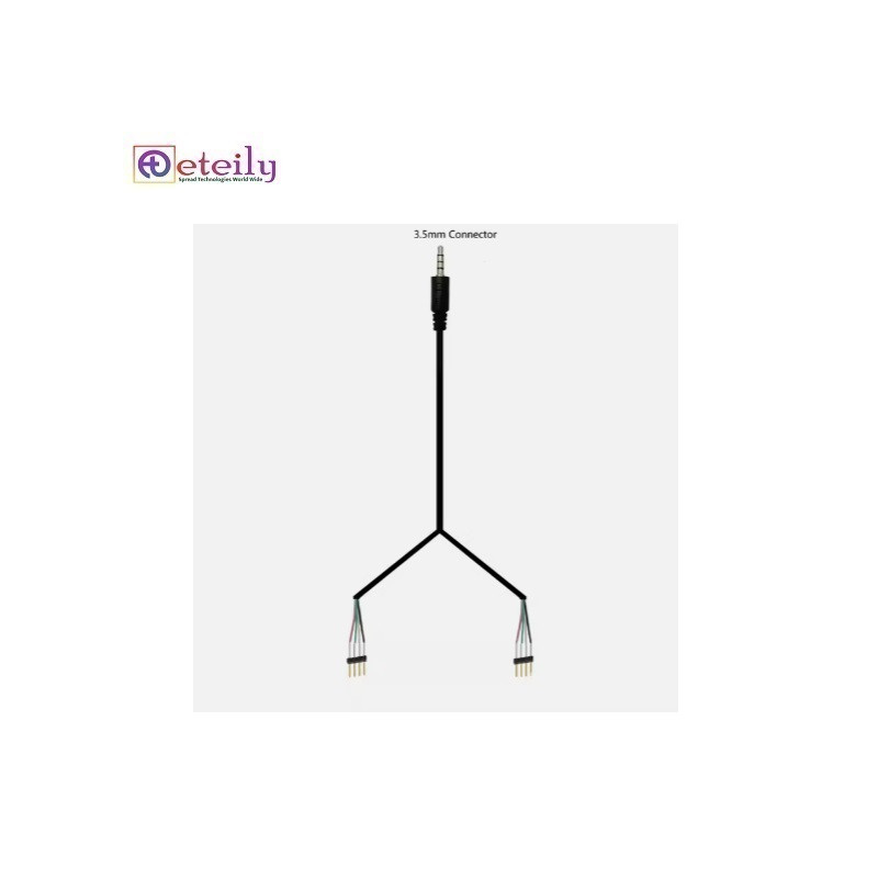 ETEILY 3.5mm TRRS Audio DC Jack Cable Assembly to 2.54mm Pitch Pin Header Dc Charging Cable Wire Harnesses ETEILY 3.5mm TRRS Audio DC Jack Cable Assembly to 2.54mm Pitch Pin Header Dc Charging Cable Wire Harnesses