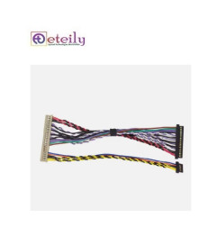 Eteily OEM ODM electrical custom 40 pin lvds cable lvds 20 pin cable 30 pin LVDS Cable Assembly Wire Harness