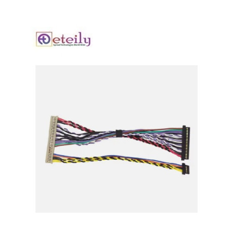 Eteily OEM ODM electrical custom 40 pin lvds cable lvds 20 pin cable 30 pin LVDS Cable Assembly Wire Harness