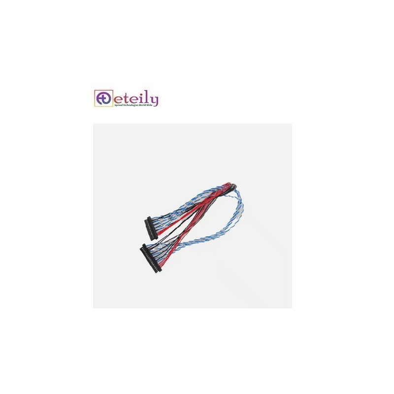 Eteily OEM custom 20 30 40 50 pin LCD Screen lcd panel display lvds cable Harness